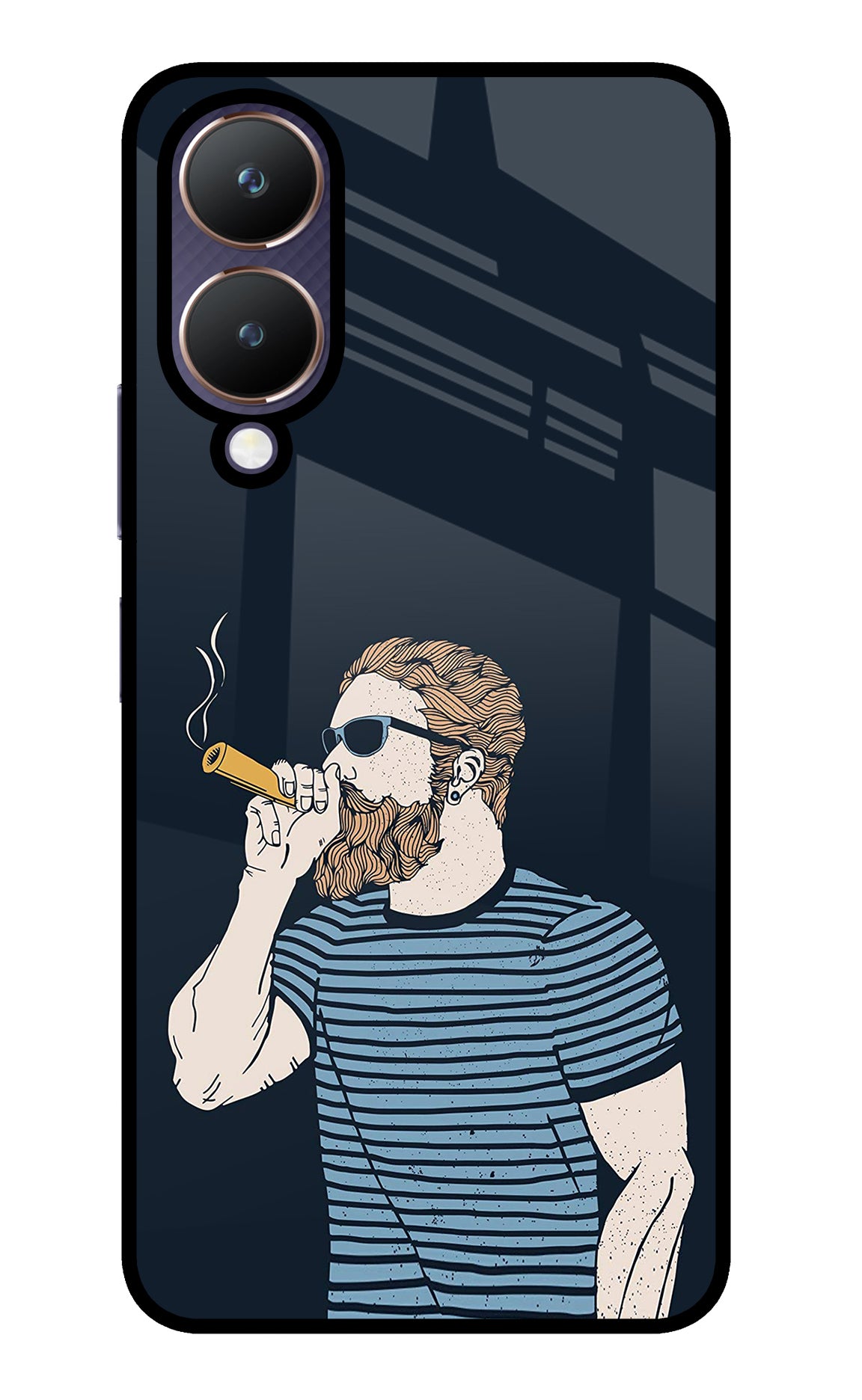 Smoking Vivo Y28 5G Glass Case