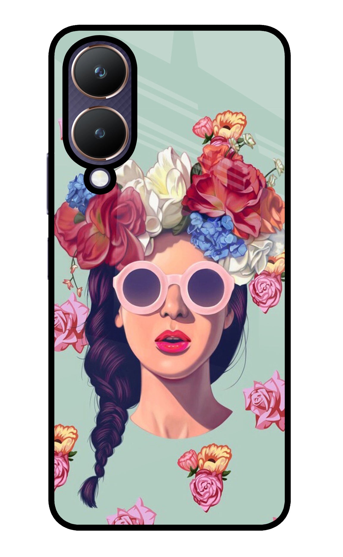 Pretty Girl Vivo Y28 5G Glass Case