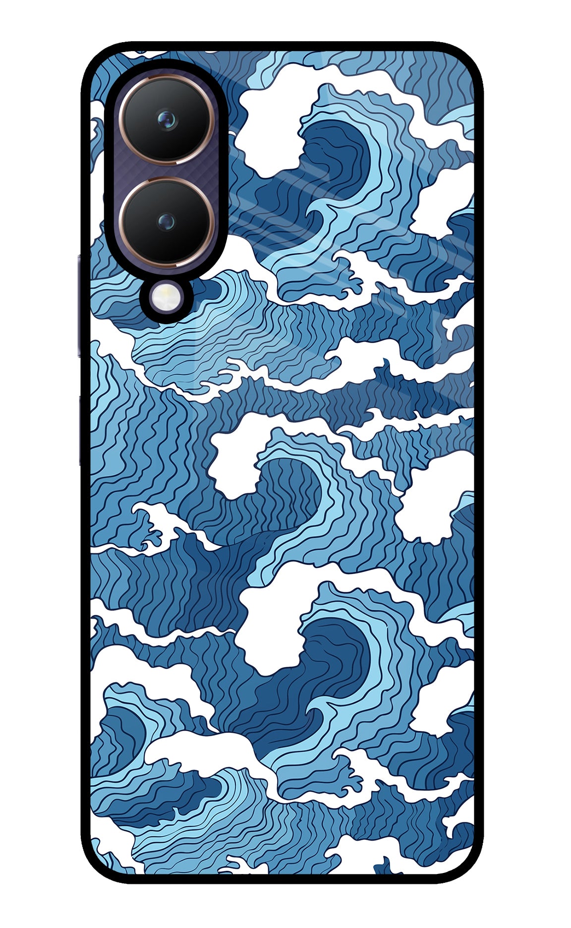 Blue Waves Case for Vivo Y28 5G