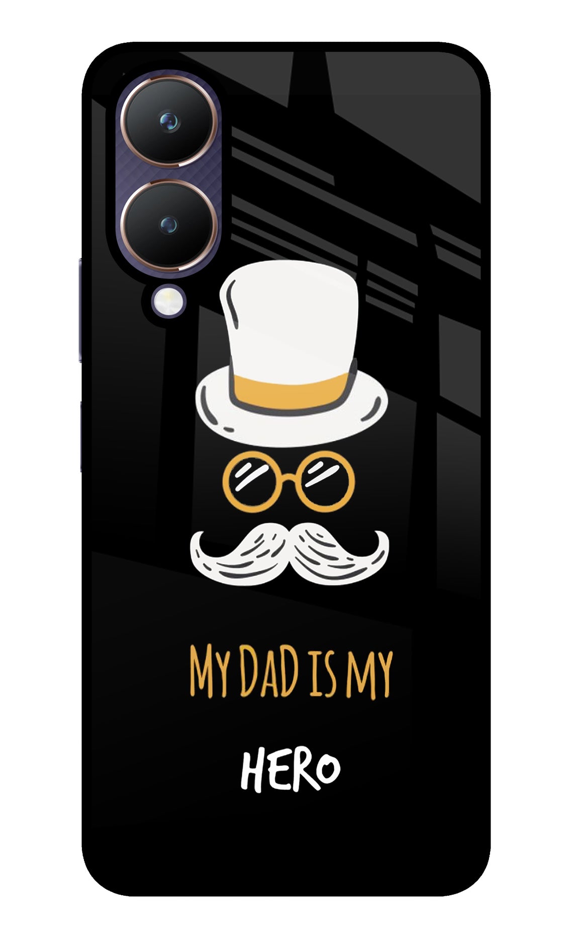 My Dad Is My Hero Vivo Y28 5G Glass Case