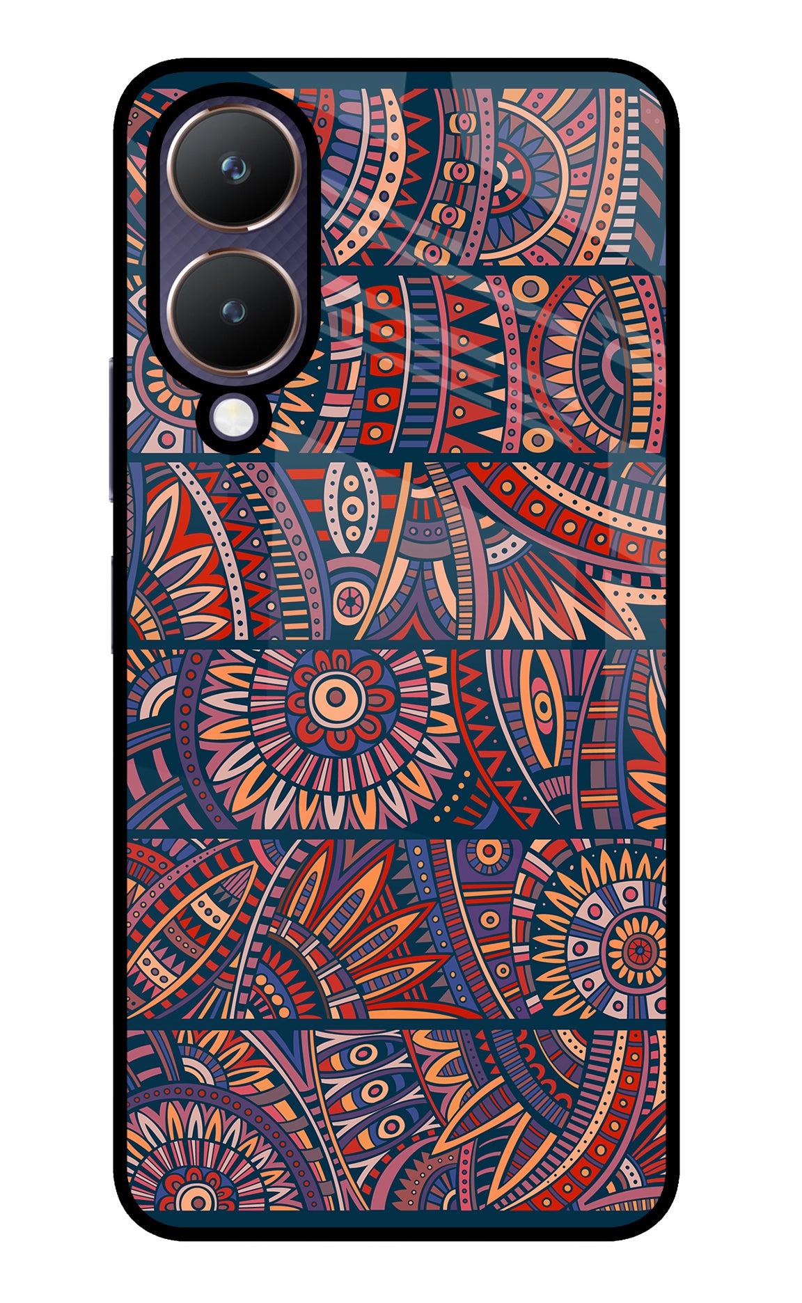 African Culture Design Vivo Y28 5G Glass Case
