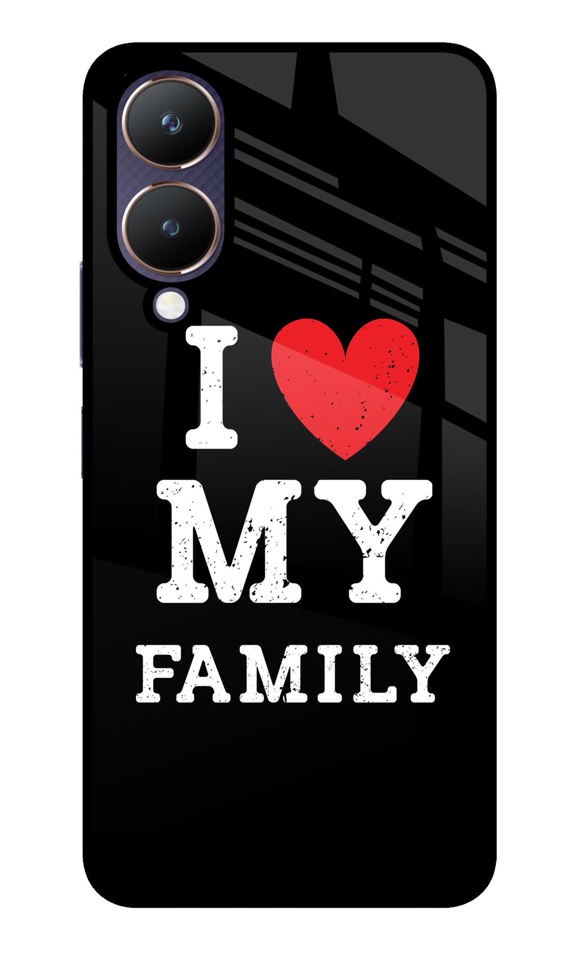 I Love My Family Vivo Y28 5G Glass Case