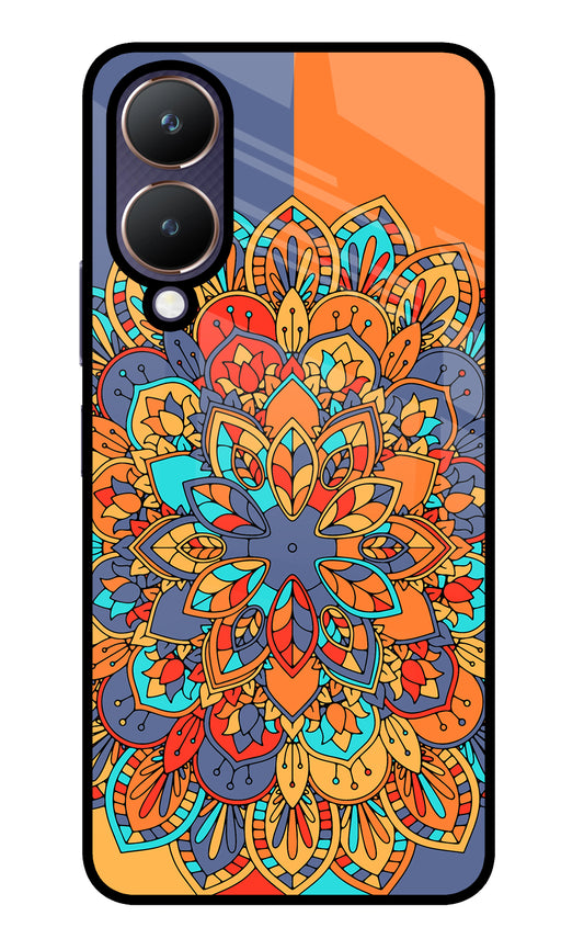 Color Mandala Vivo Y28 5G Glass Case