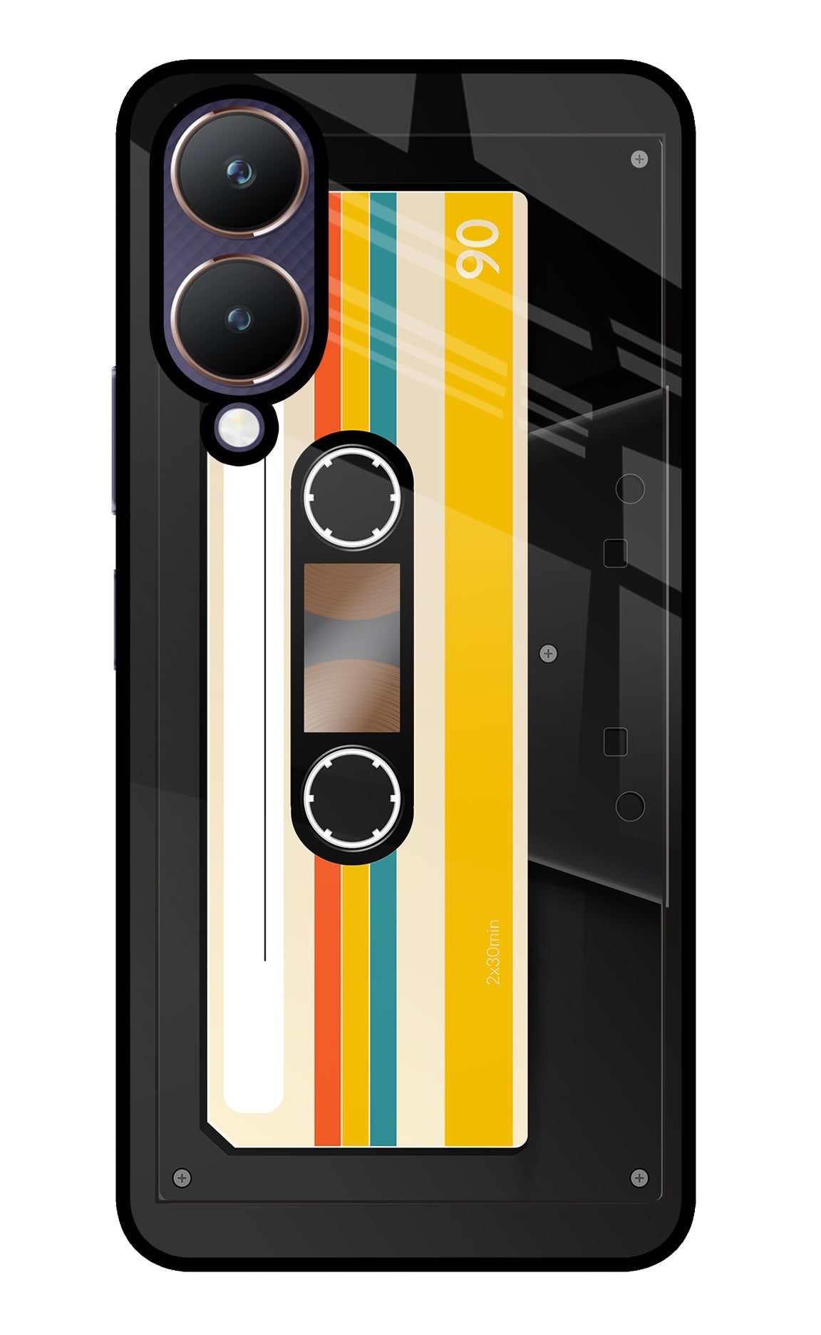 Tape Cassette Vivo Y28 5G Glass Case