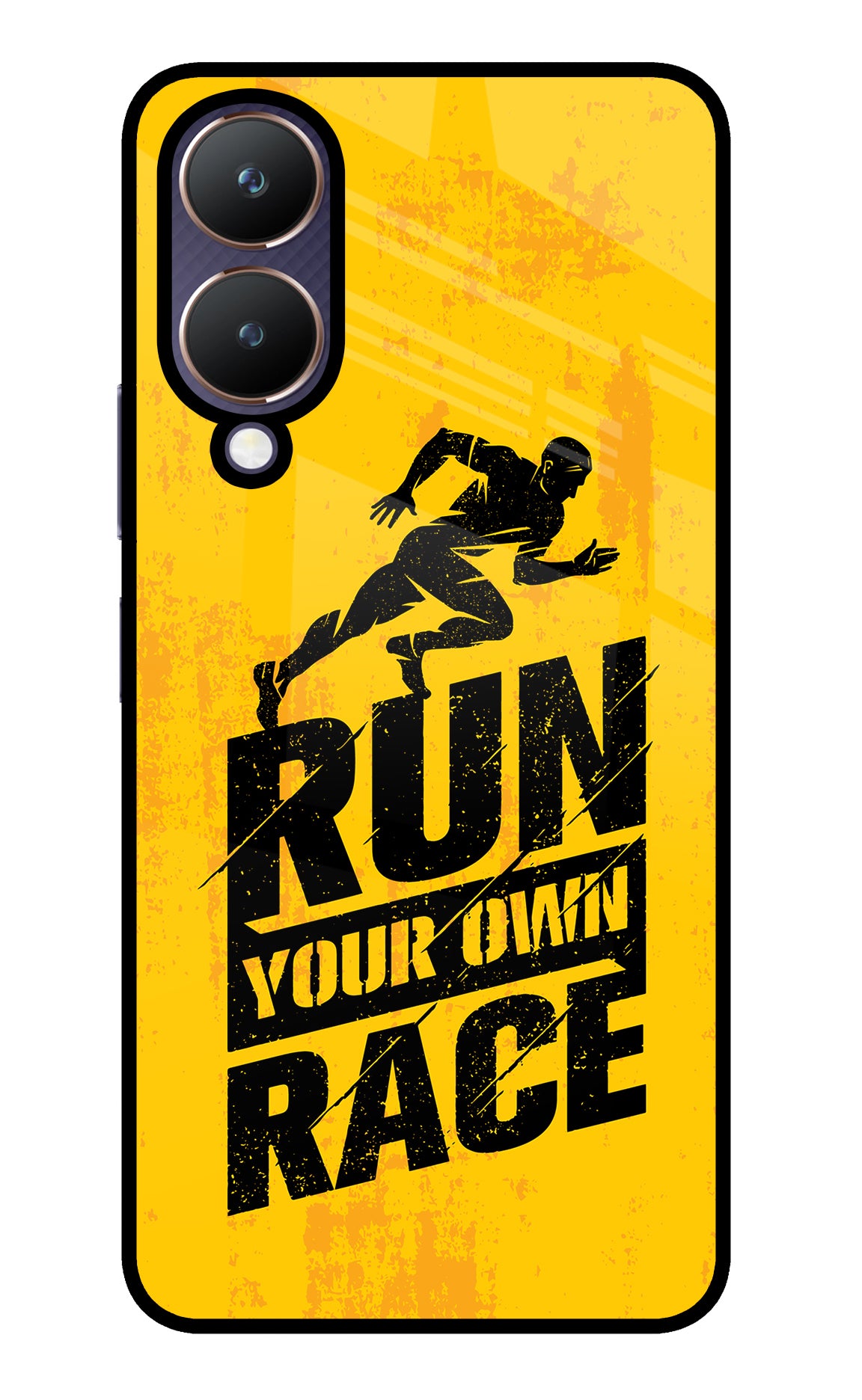 Run Your Own Race Vivo Y28 5G Glass Case