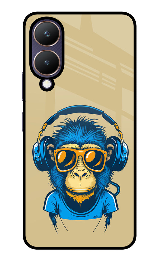 Monkey Headphone Vivo Y28 5G Glass Case