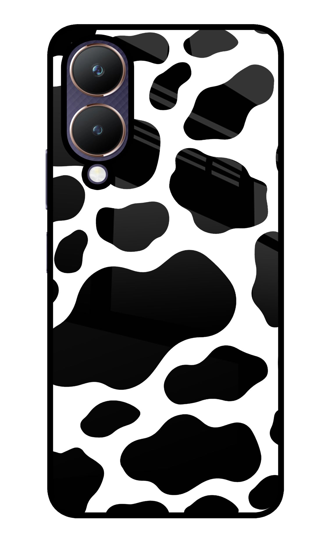 Cow Spots Vivo Y28 5G Glass Case