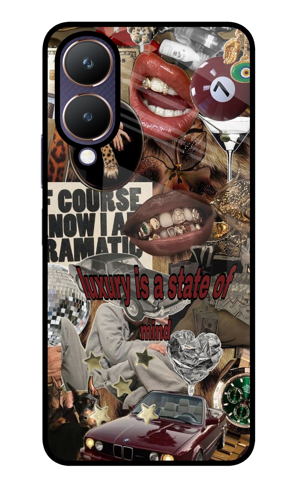 Luxury Vivo Y28 5G Glass Case