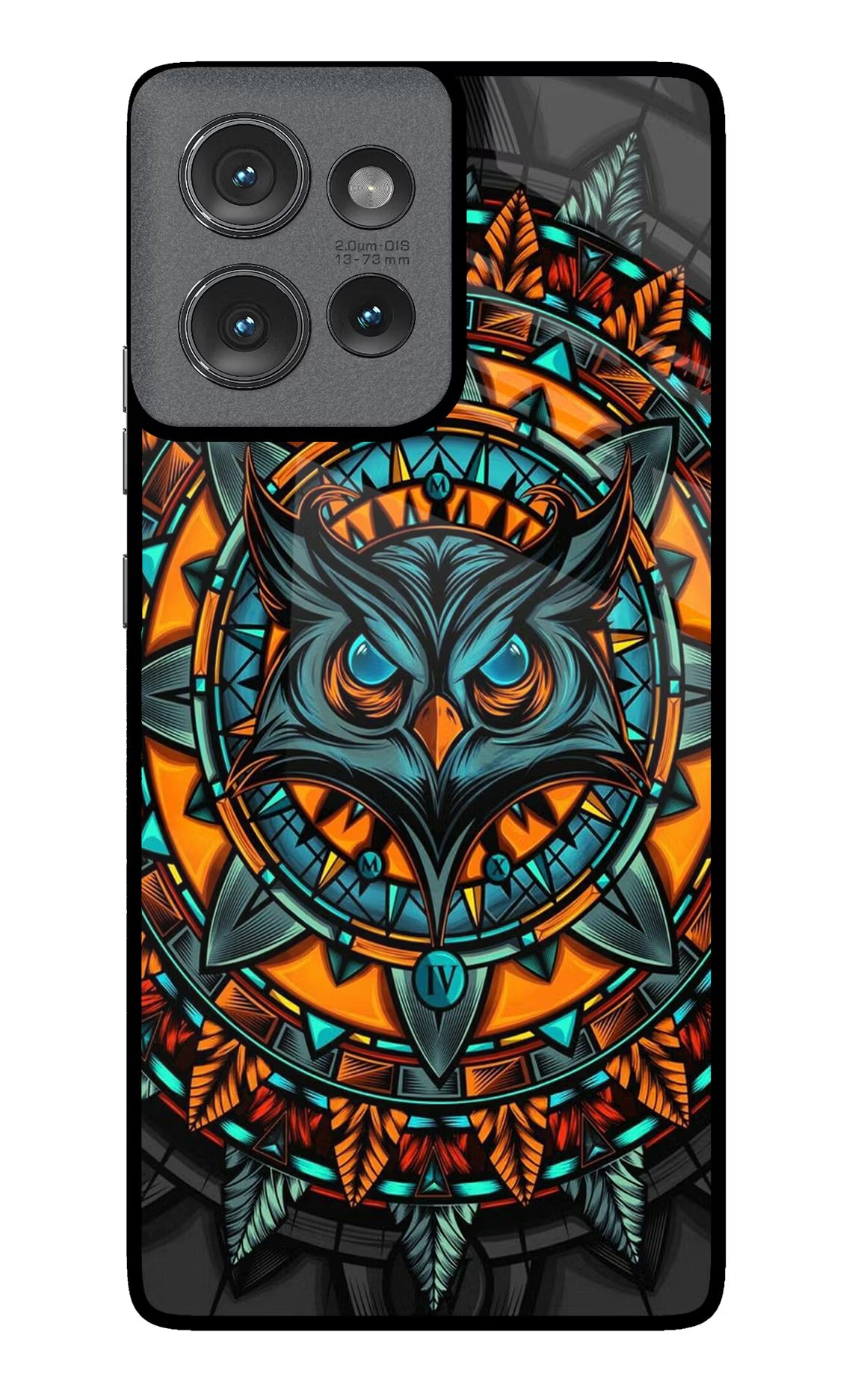 Angry Owl Art Case for Moto Edge 50 by Casekaro