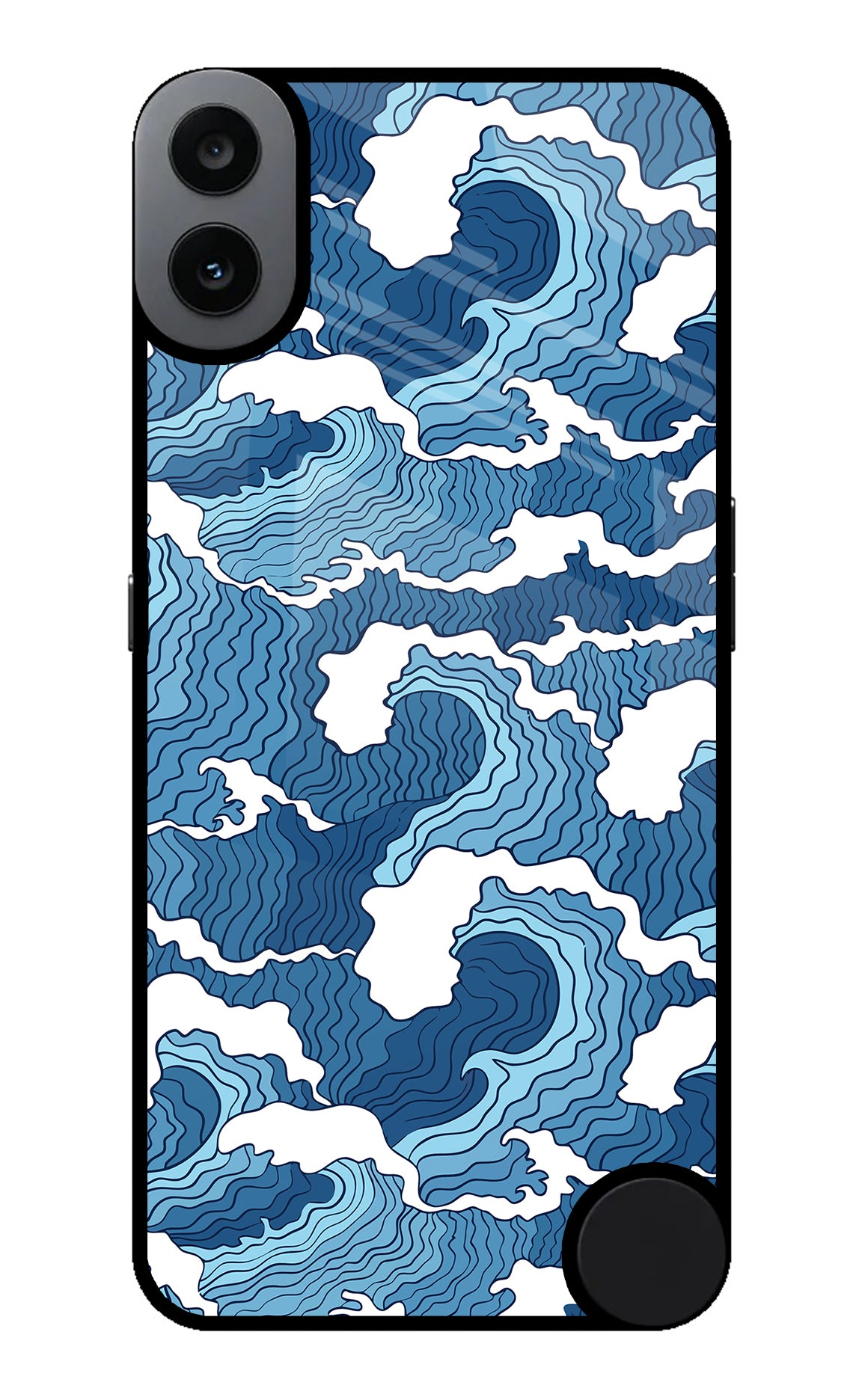 Blue Waves Case for CMF by Nothing Phone 1