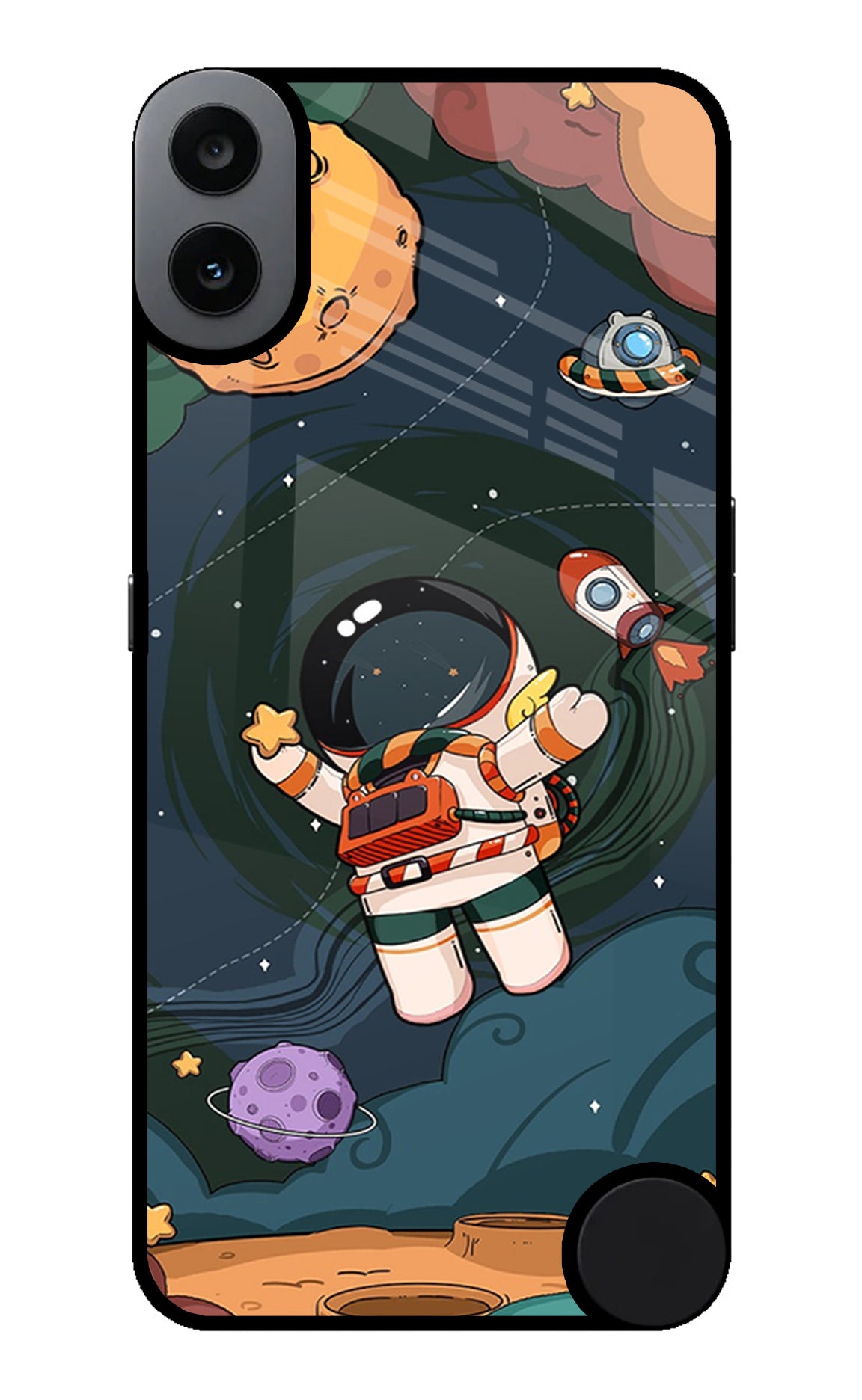 Cartoon Astronaut Case for CMF by Nothing Phone 1
