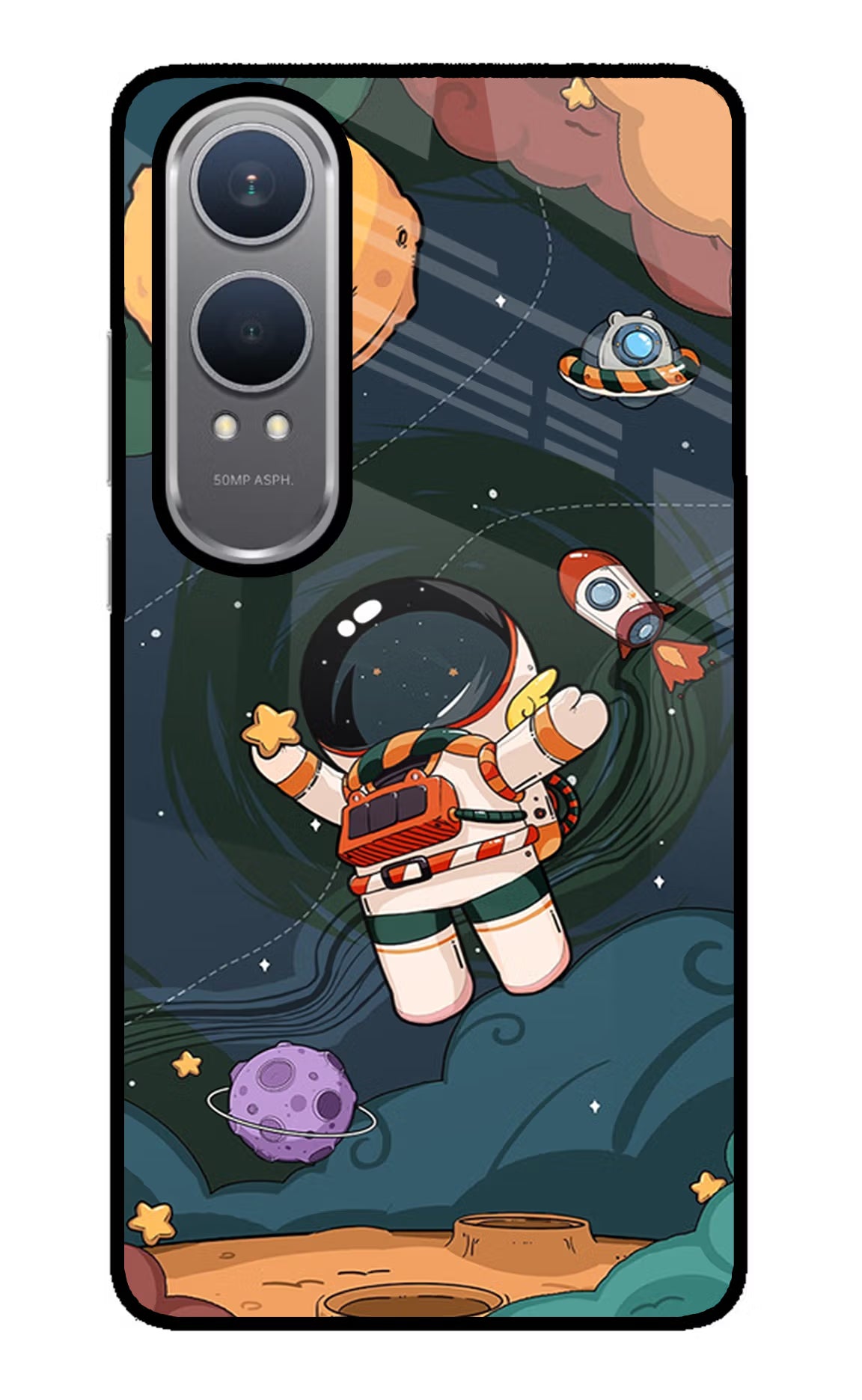 Cartoon Astronaut Case for OnePlus Nord CE4 Lite by Casekaro
