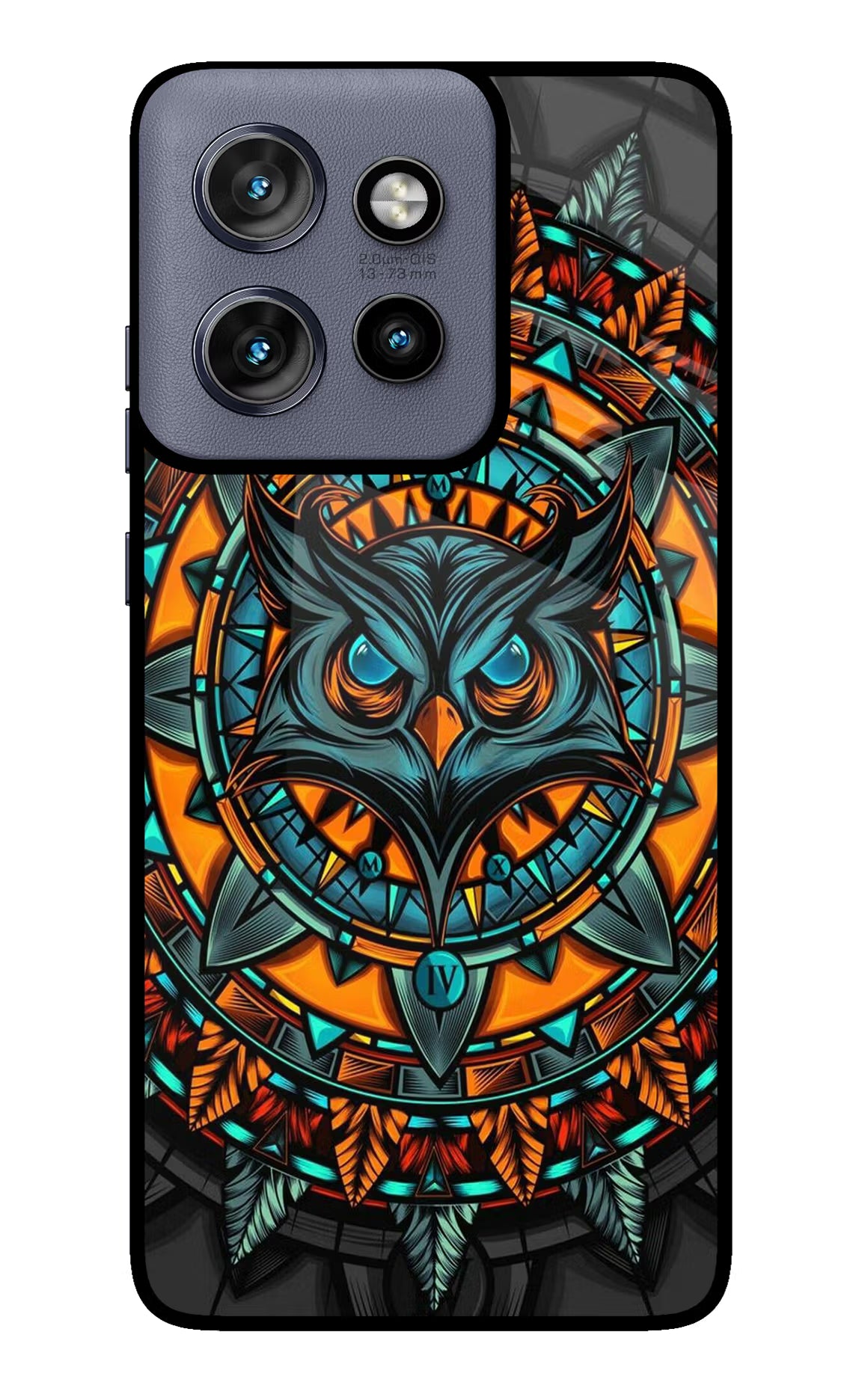 Angry Owl Art Case for Moto Edge 50 Neo by Casekaro