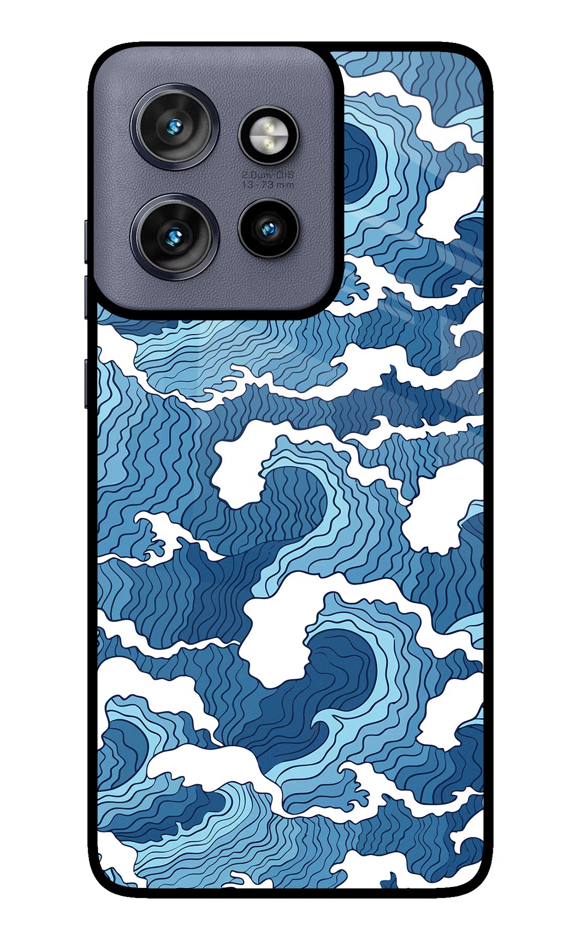 Blue Waves Case for Moto Edge 50 Neo by Casekaro