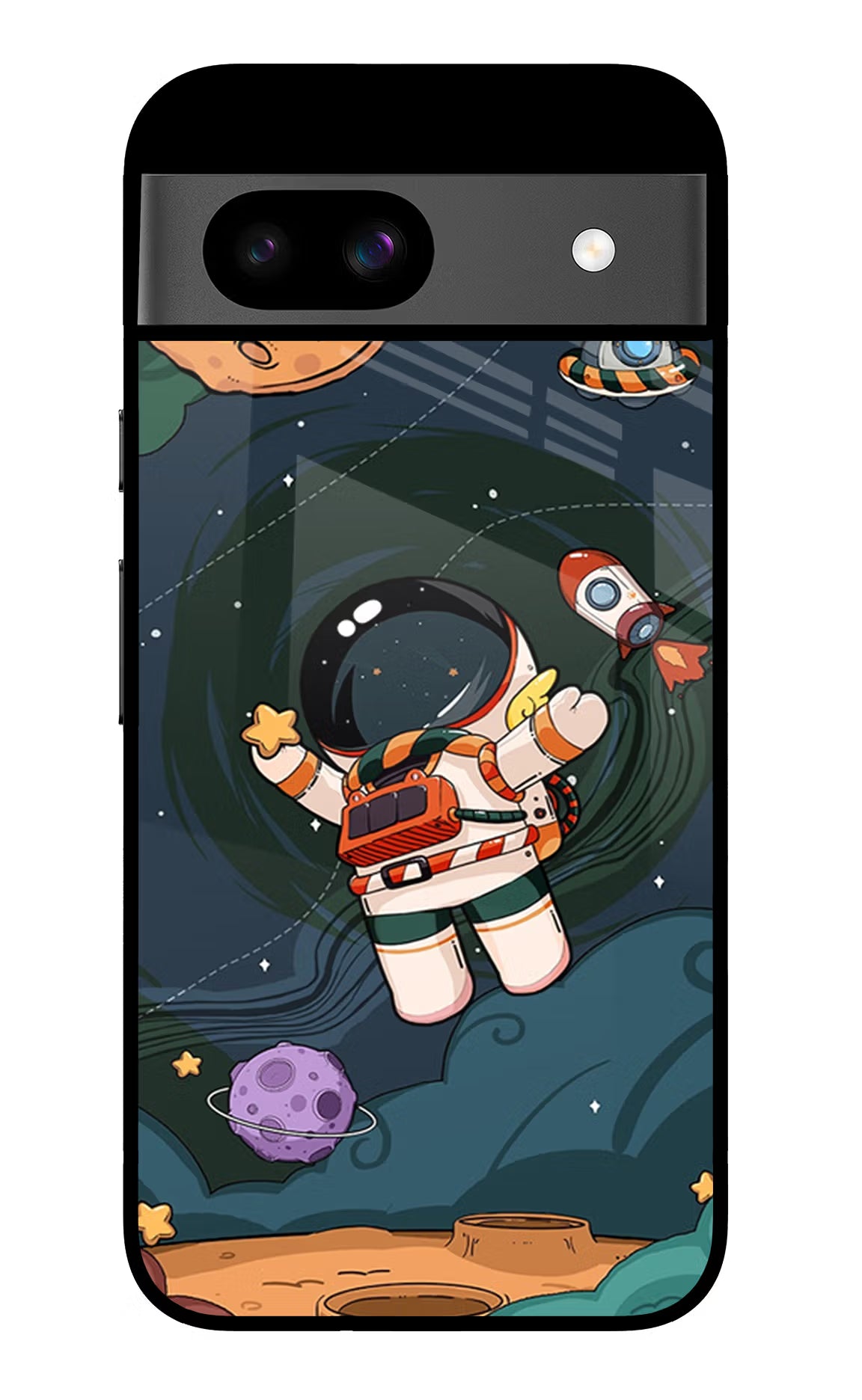 Cartoon Astronaut Case for Google Pixel 8A by Casekaro