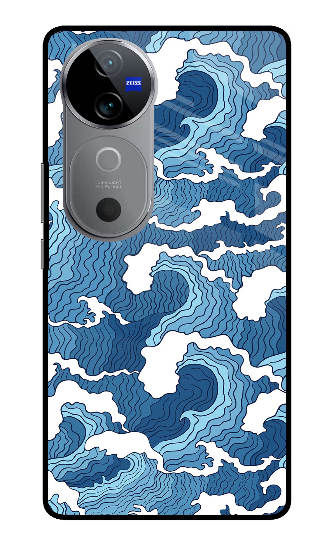 Blue Waves Case for Vivo V40 5G by Casekaro