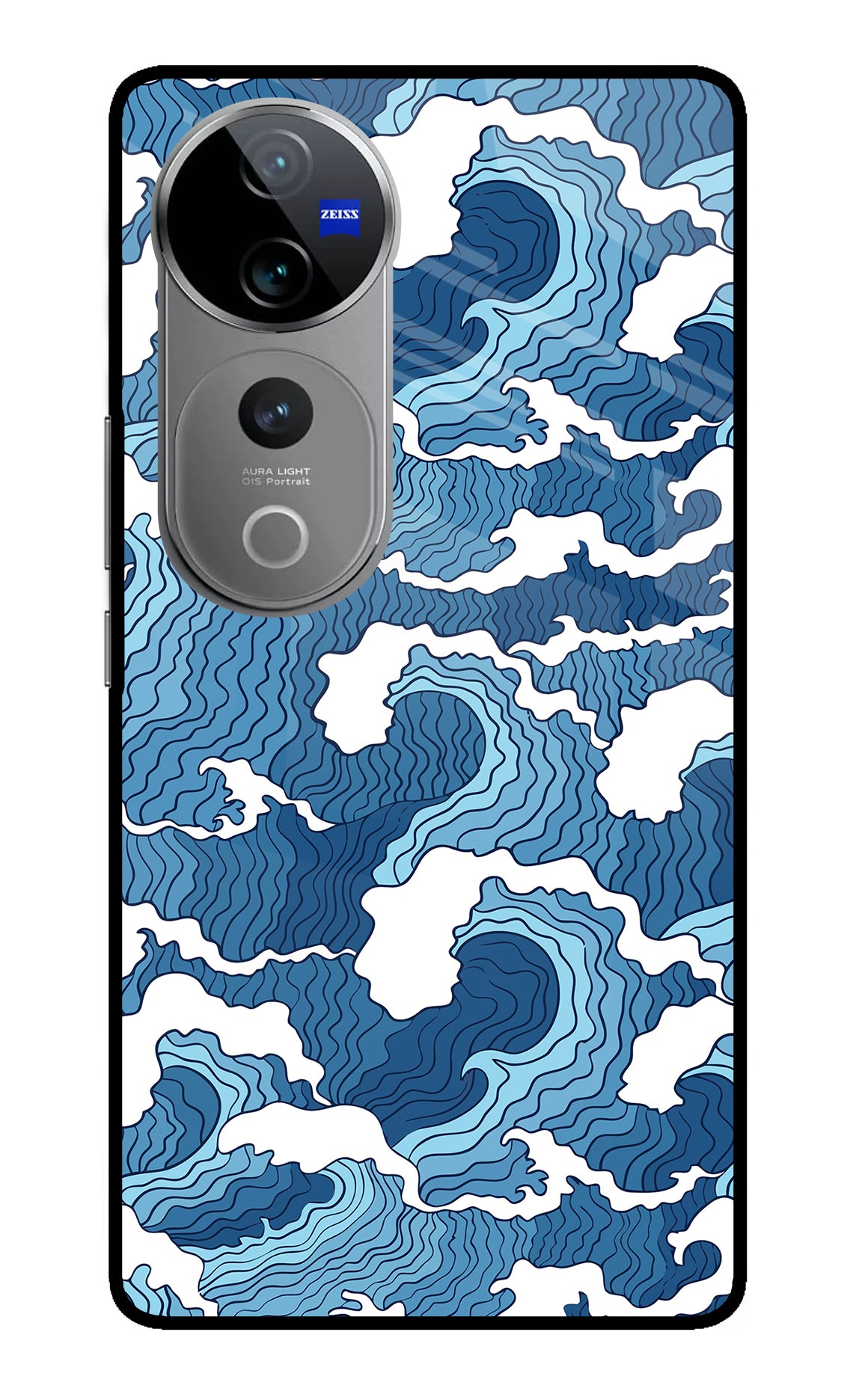 Blue Waves Case for Vivo V40 Pro 5G