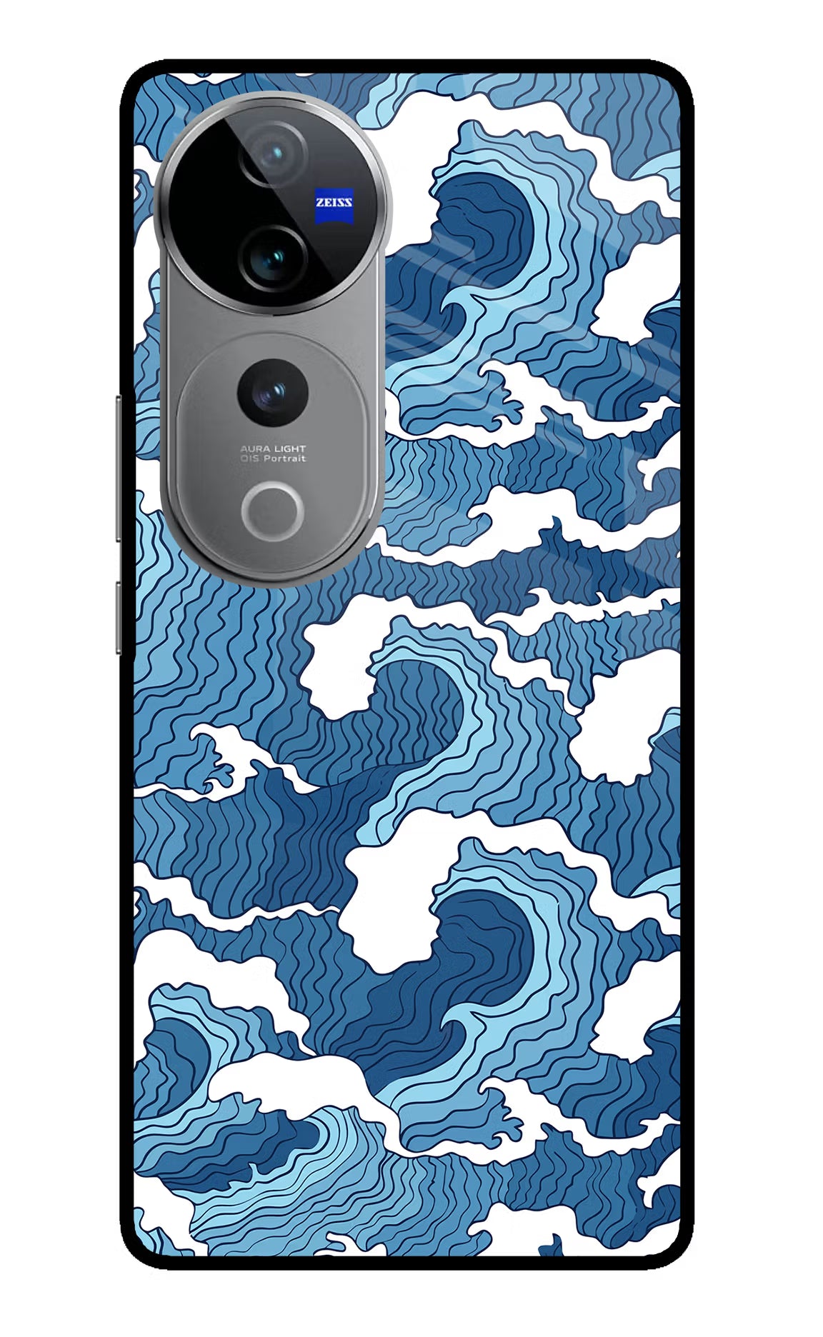 Blue Waves Case for Vivo V40 Pro 5G by Casekaro