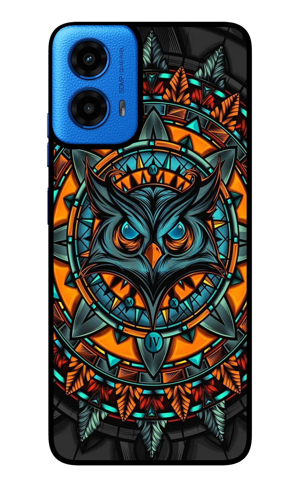 Angry Owl Art Case for Moto G45 by Casekaro