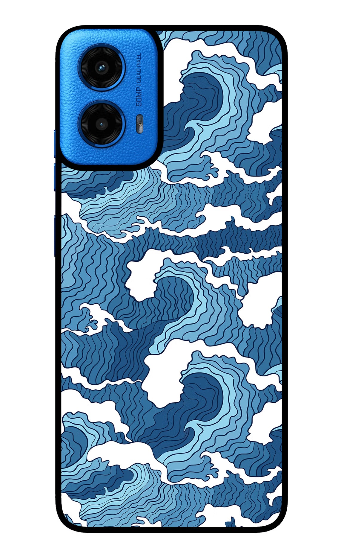 Blue Waves Case for Moto G45 by Casekaro