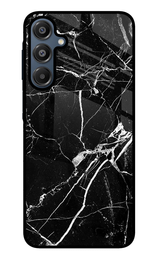 Black Marble Pattern Samsung A16 5G Glass Case