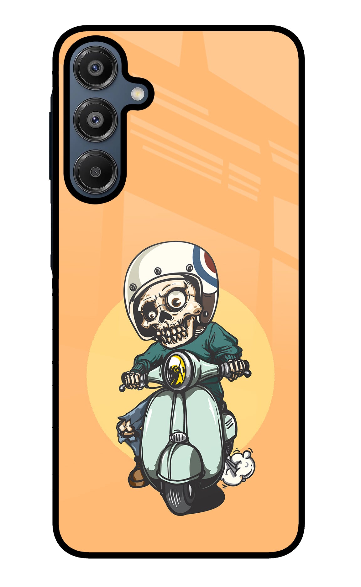 Undead Biker Samsung A16 5G Glass Case