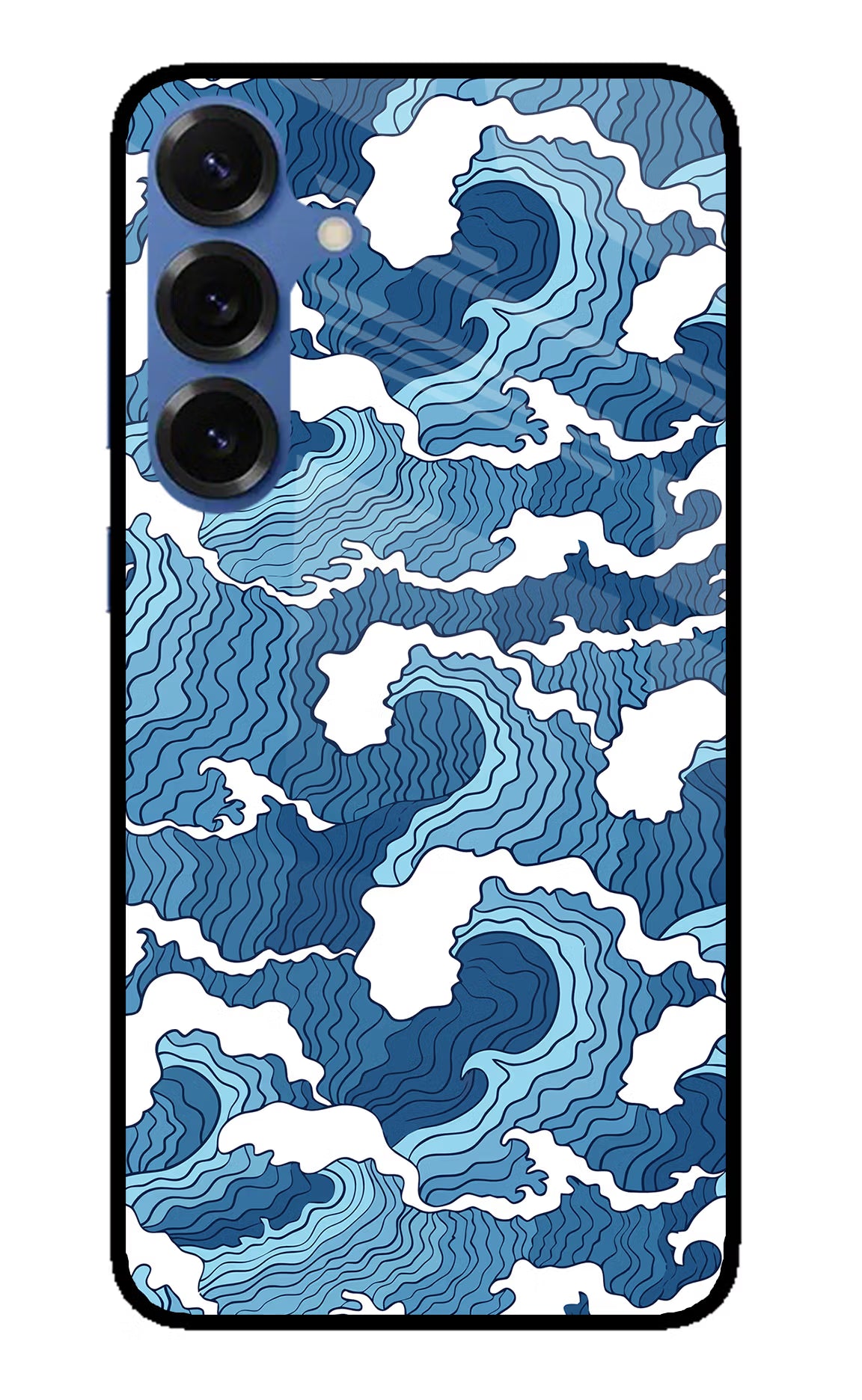 Blue Waves Case for Samsung S25 by Casekaro