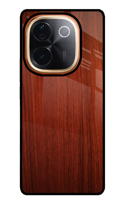 Wooden Plain Pattern IQOO Z9S Pro 5G Glass Case