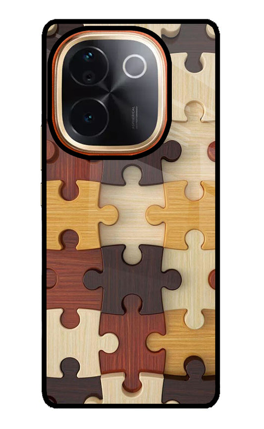Wooden Puzzle IQOO Z9S Pro 5G Glass Case