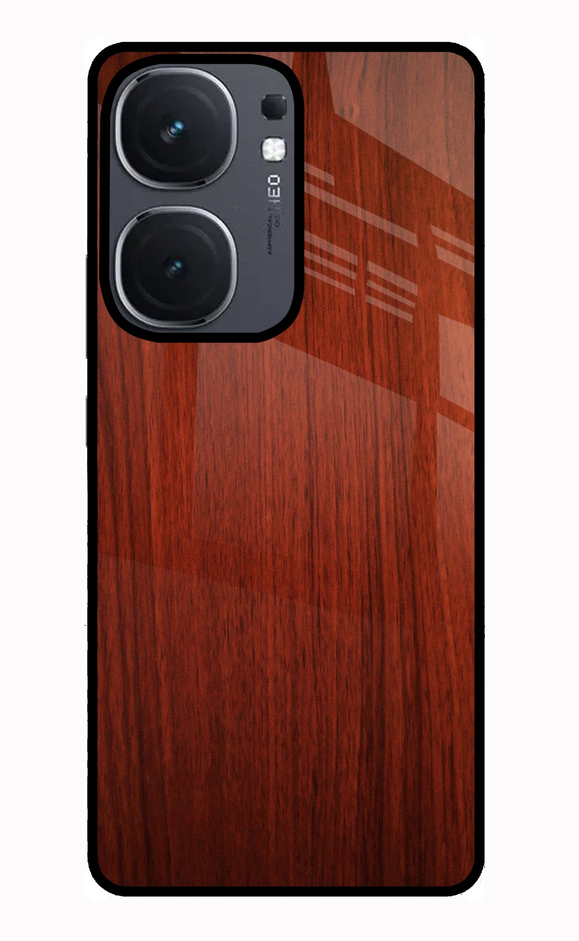 Wooden Plain Pattern IQOO Neo9 Pro Glass Case