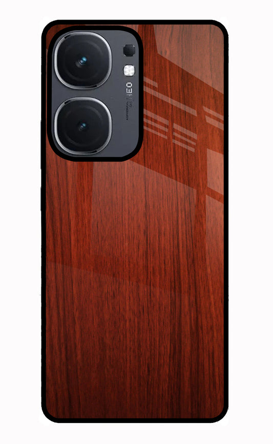 Wooden Plain Pattern IQOO Neo9 Pro Glass Case