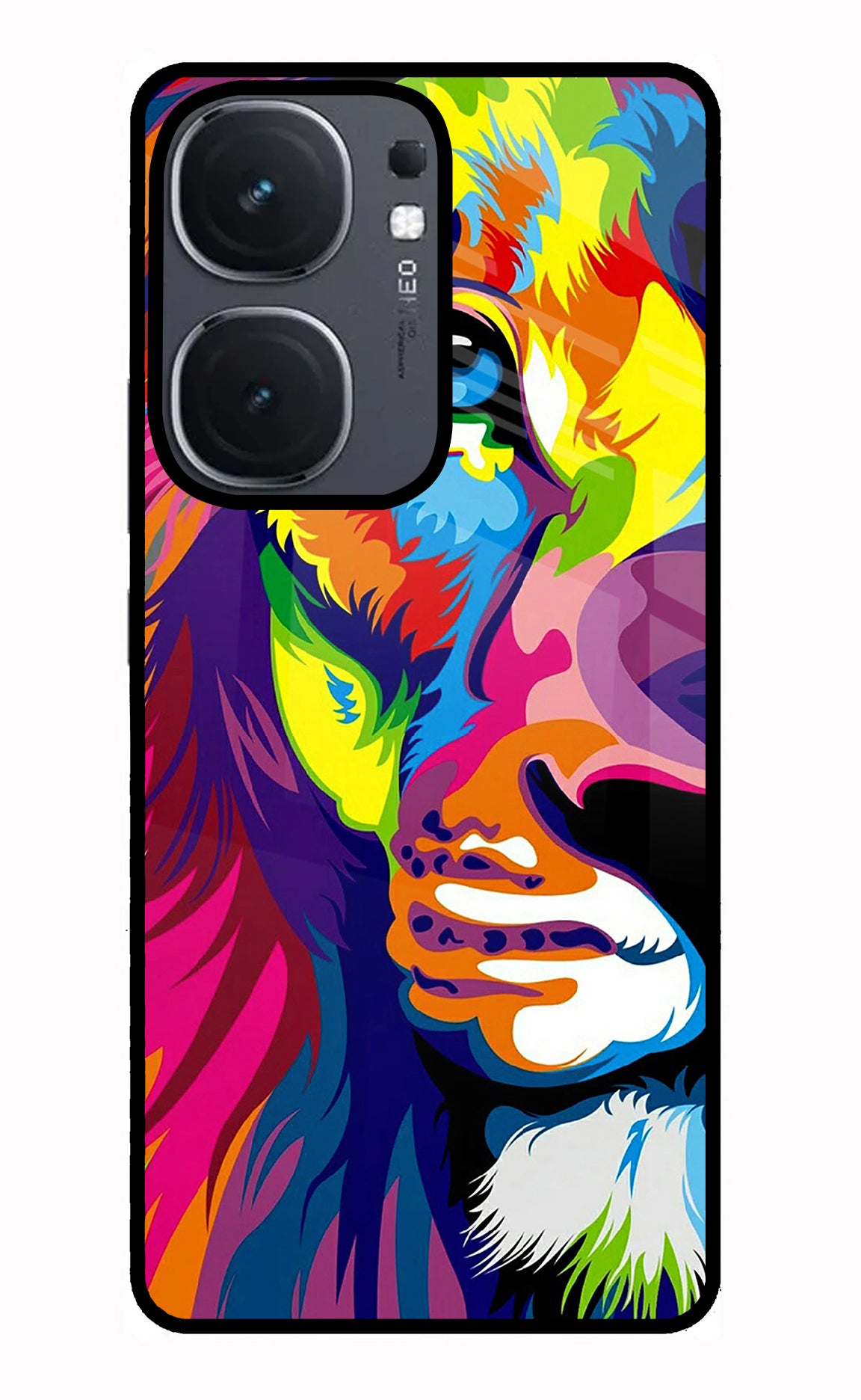 Lion Half Face IQOO Neo9 Pro Glass Case