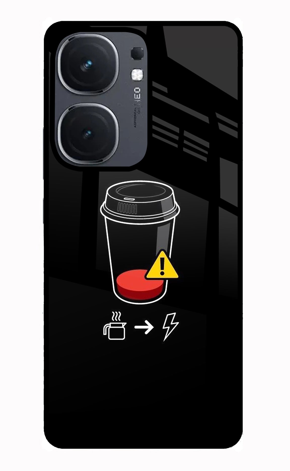 Coffee IQOO Neo9 Pro Glass Case