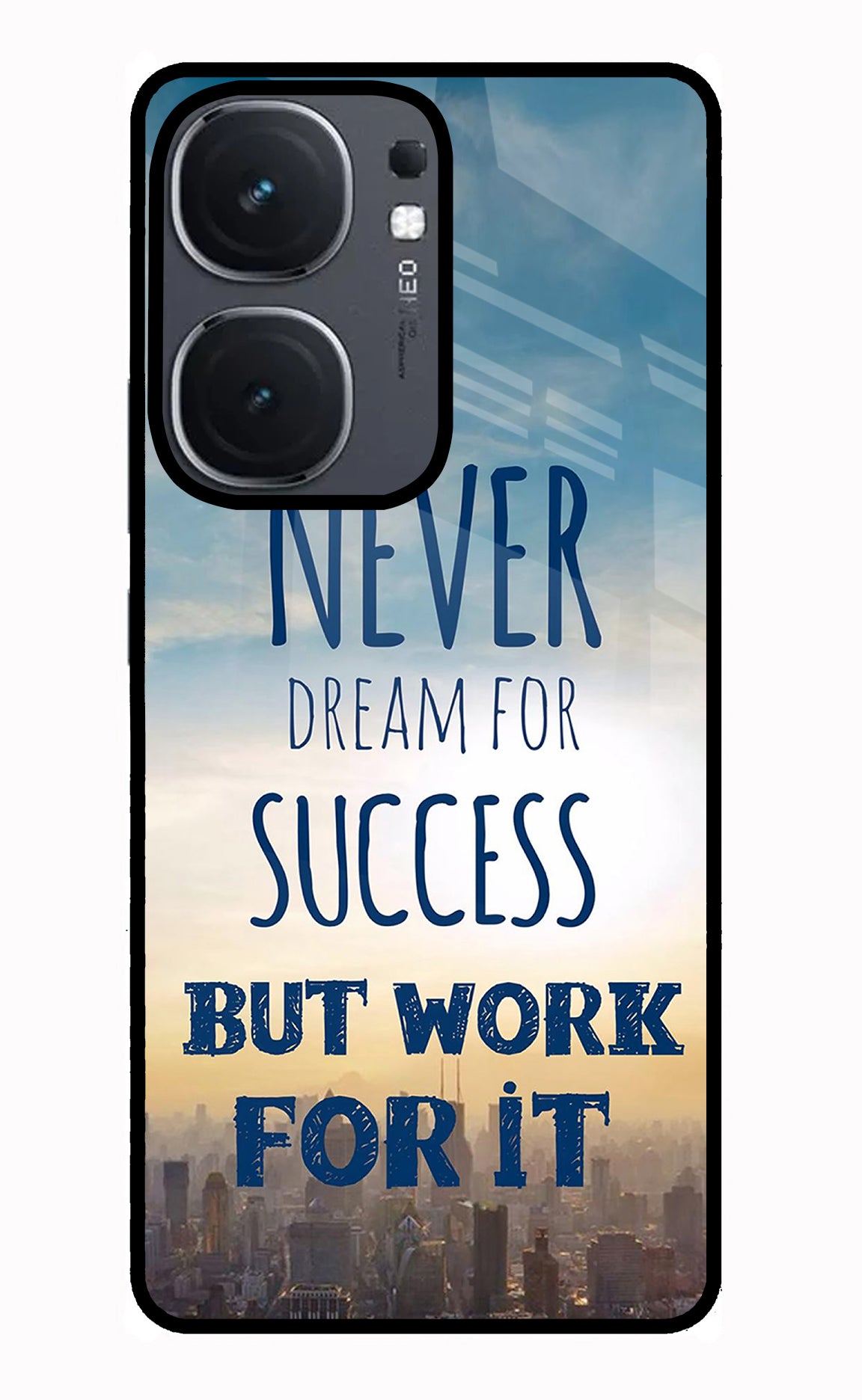 Never Dream For Success But Work For It IQOO Neo9 Pro Glass Case