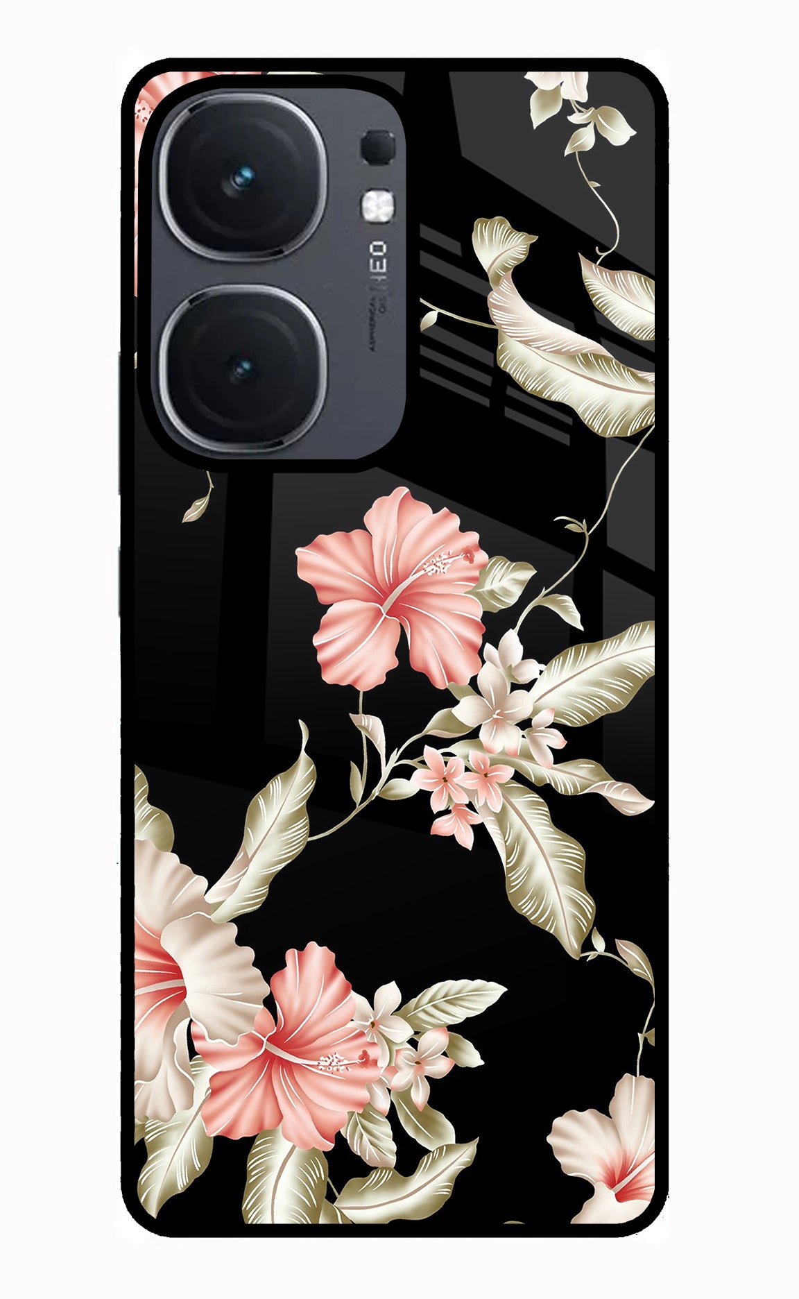 Flowers IQOO Neo9 Pro Glass Case