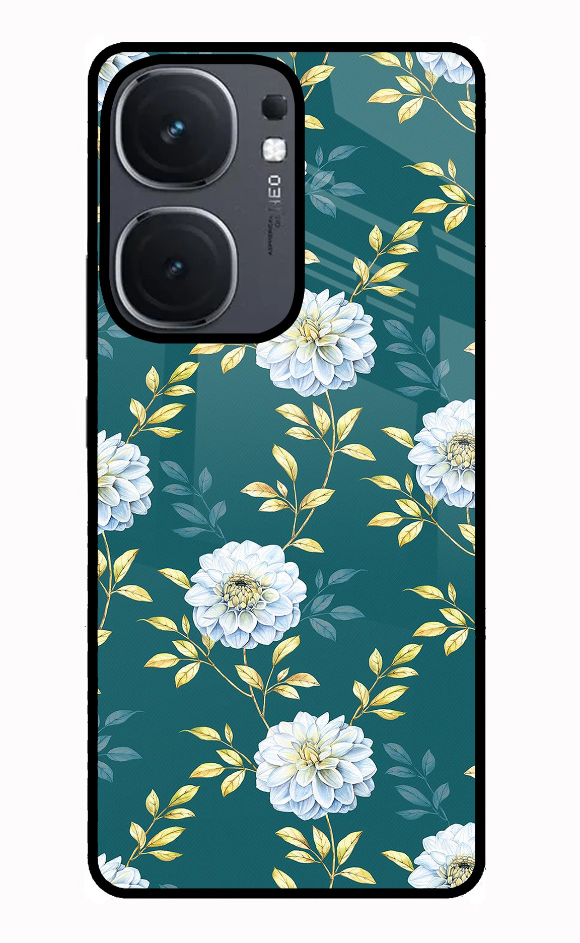 Flowers IQOO Neo9 Pro Glass Case