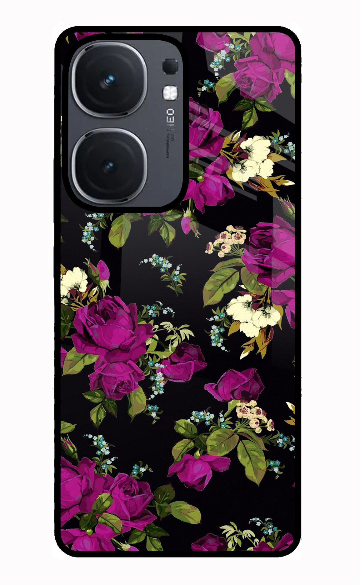Flowers IQOO Neo9 Pro Glass Case