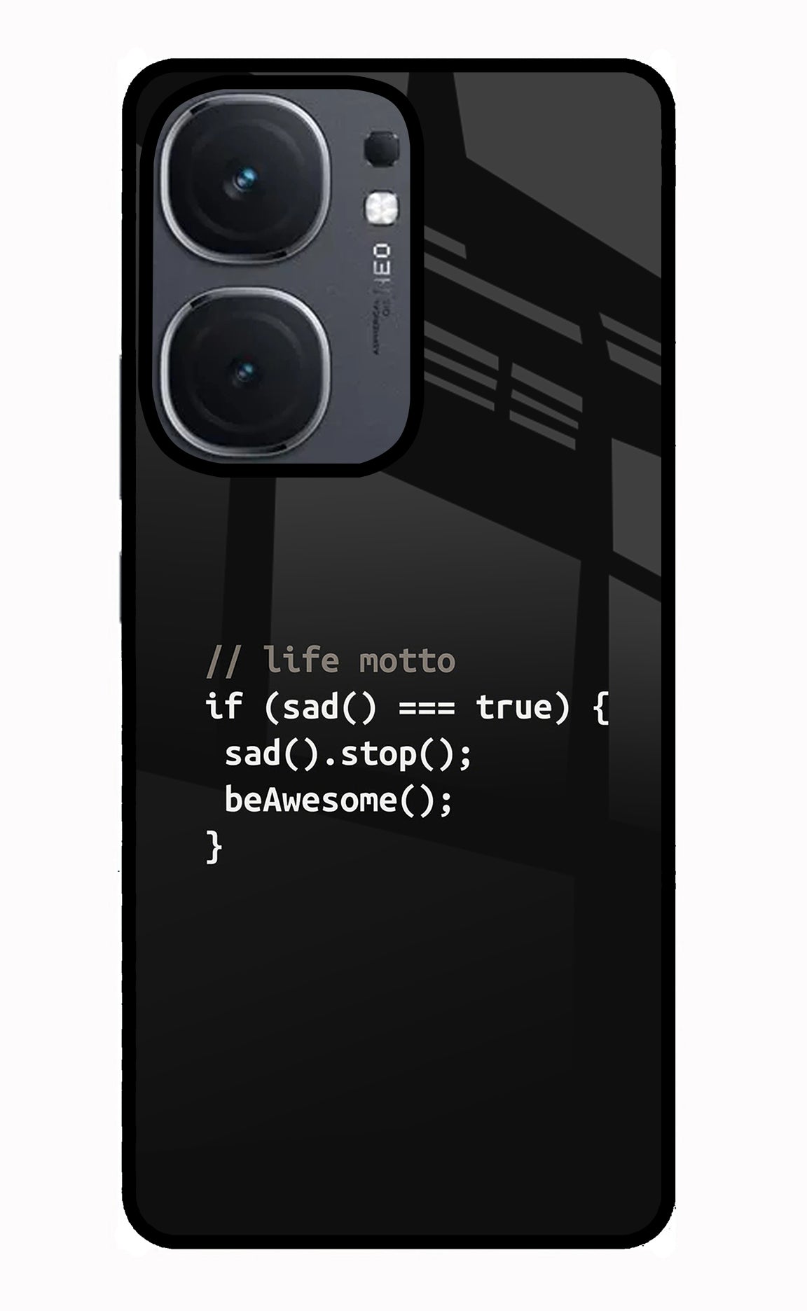 Life Motto Code IQOO Neo9 Pro Glass Case