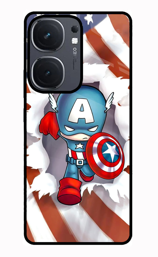 Captain America IQOO Neo9 Pro Glass Case