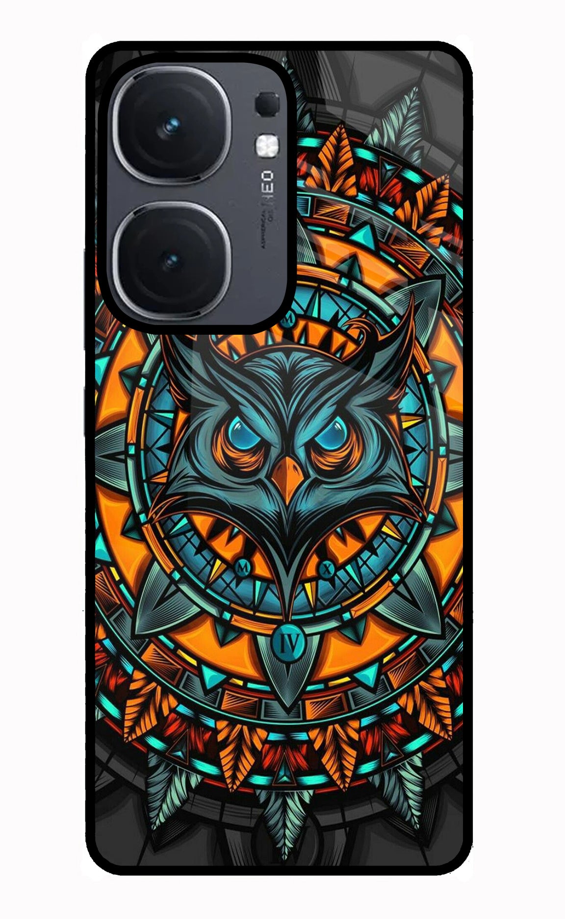 Angry Owl Art IQOO Neo9 Pro Glass Case