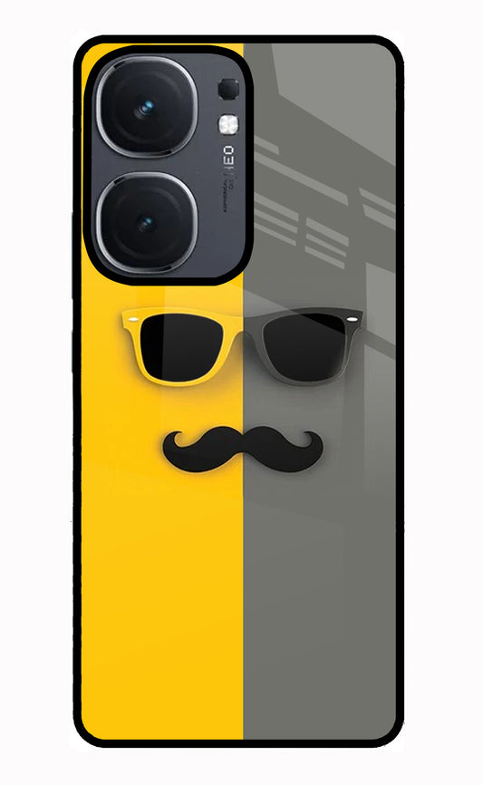 Sunglasses with Mustache IQOO Neo9 Pro Glass Case
