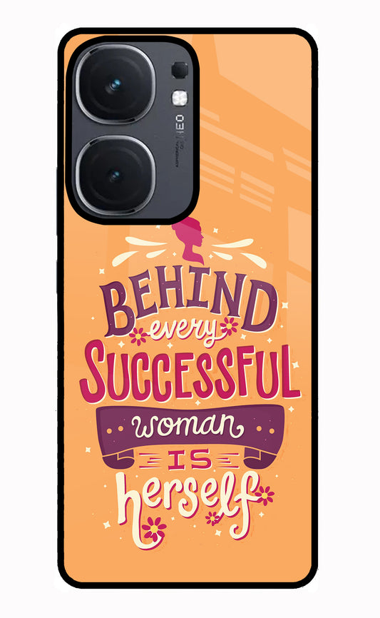 Behind Every Successful Woman There Is Herself IQOO Neo9 Pro Glass Case