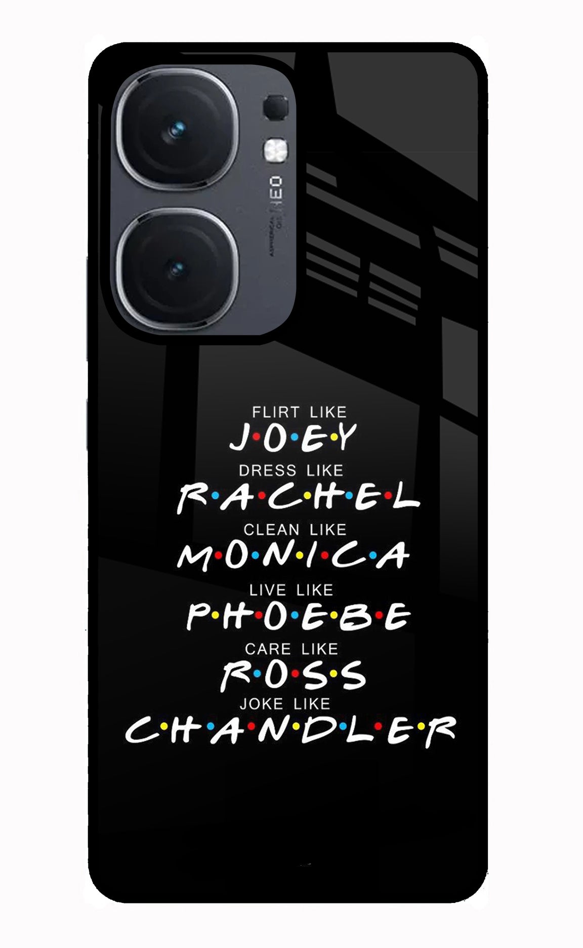 FRIENDS Character IQOO Neo9 Pro Glass Case