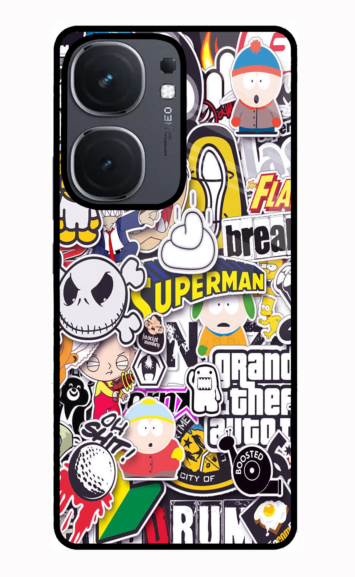 Sticker Bomb IQOO Neo9 Pro Glass Case