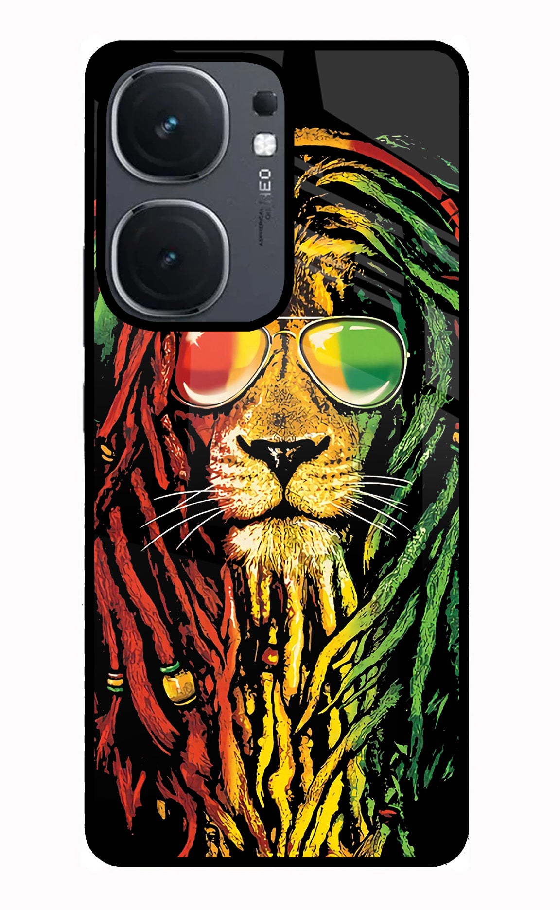 Rasta Lion IQOO Neo9 Pro Glass Case