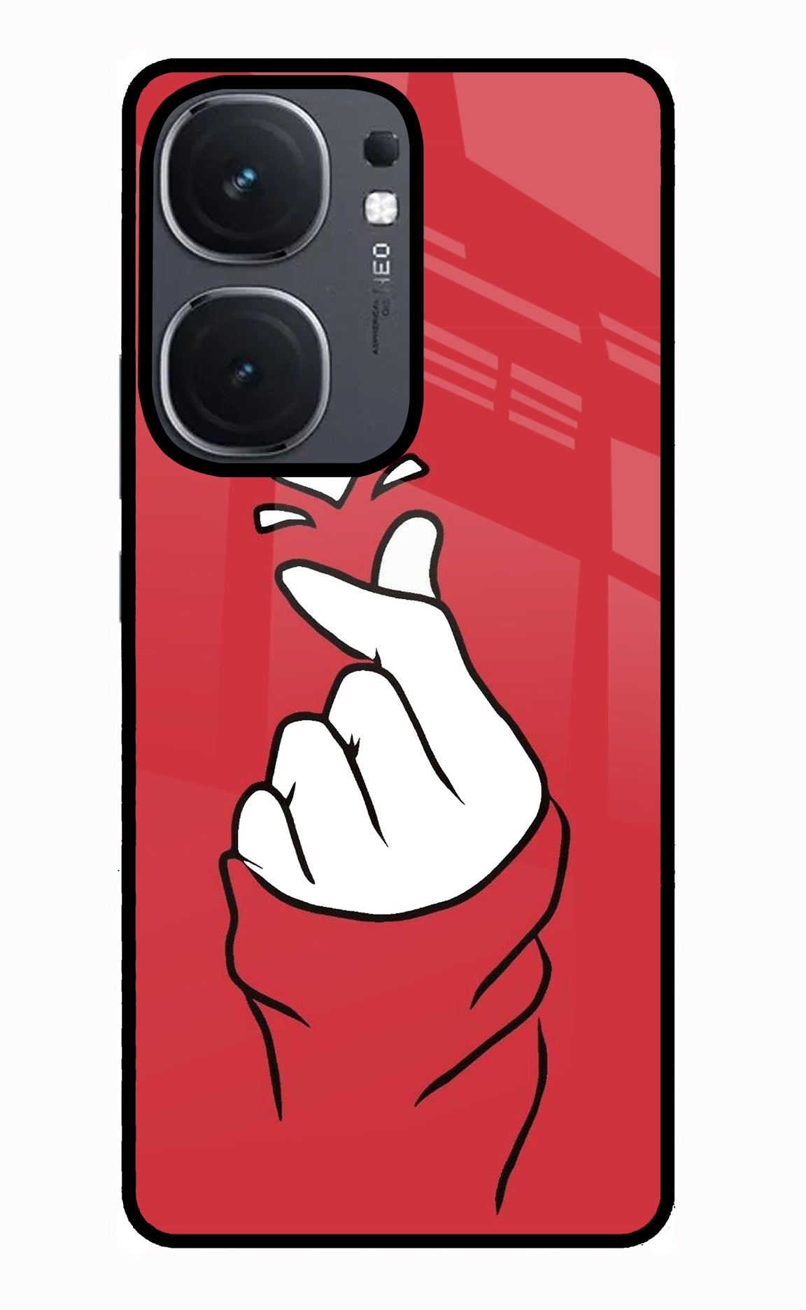 Korean Love Sign IQOO Neo9 Pro Glass Case