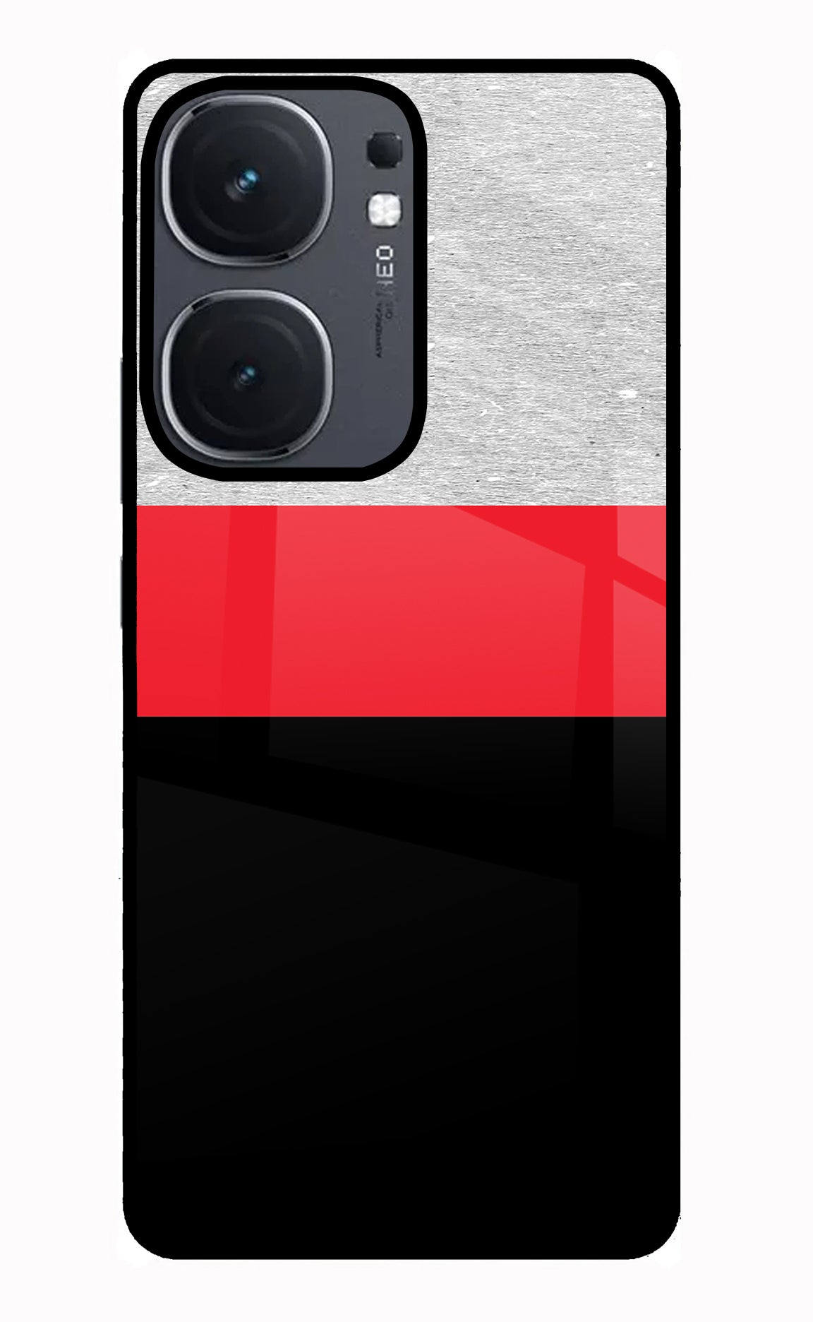 Tri Color Pattern IQOO Neo9 Pro Glass Case