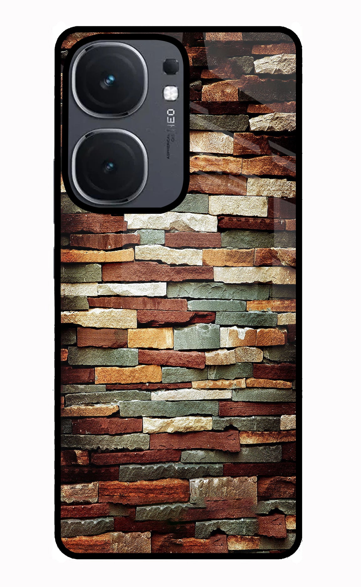 Bricks Pattern IQOO Neo9 Pro Glass Case