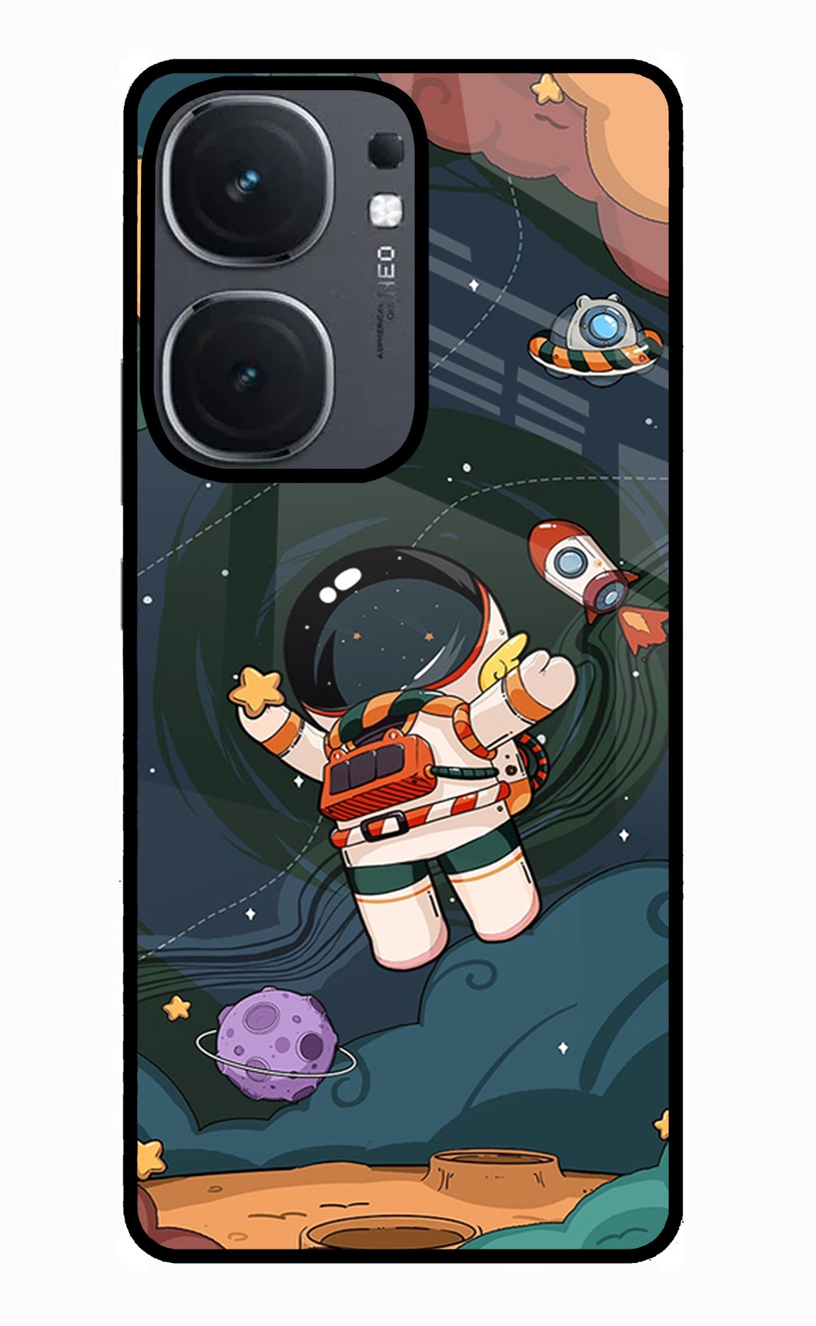 Cartoon Astronaut Case for IQOO Neo9 Pro