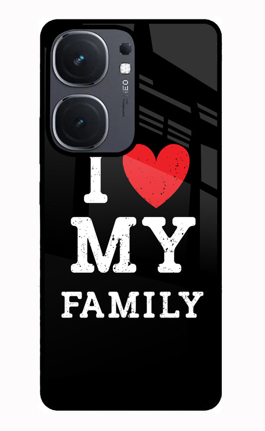 I Love My Family IQOO Neo9 Pro Glass Case